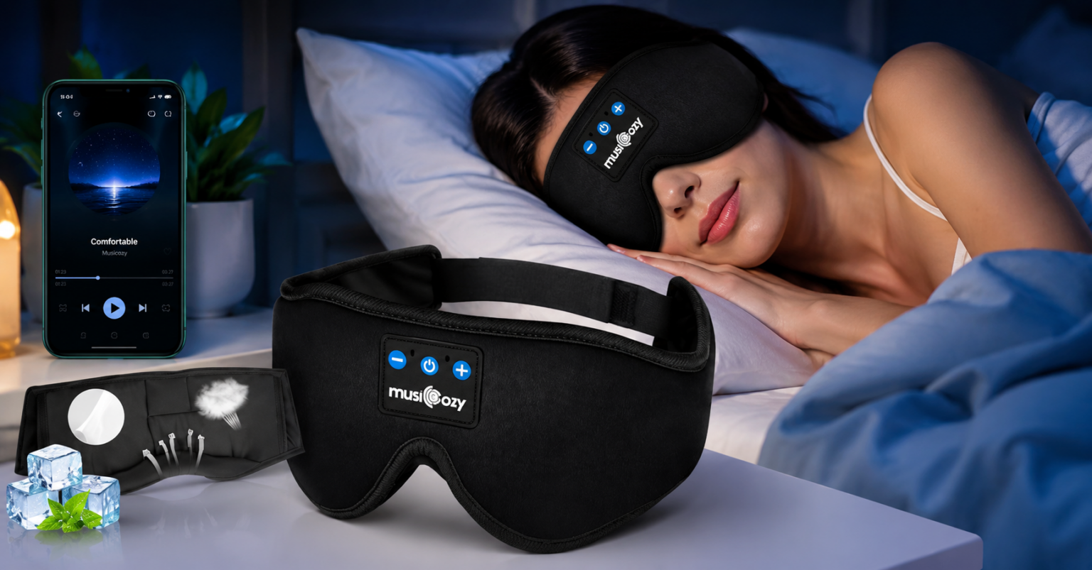 Finally, A Sleep Mask That Doesn’t Make You Choose Between Darkness And Music